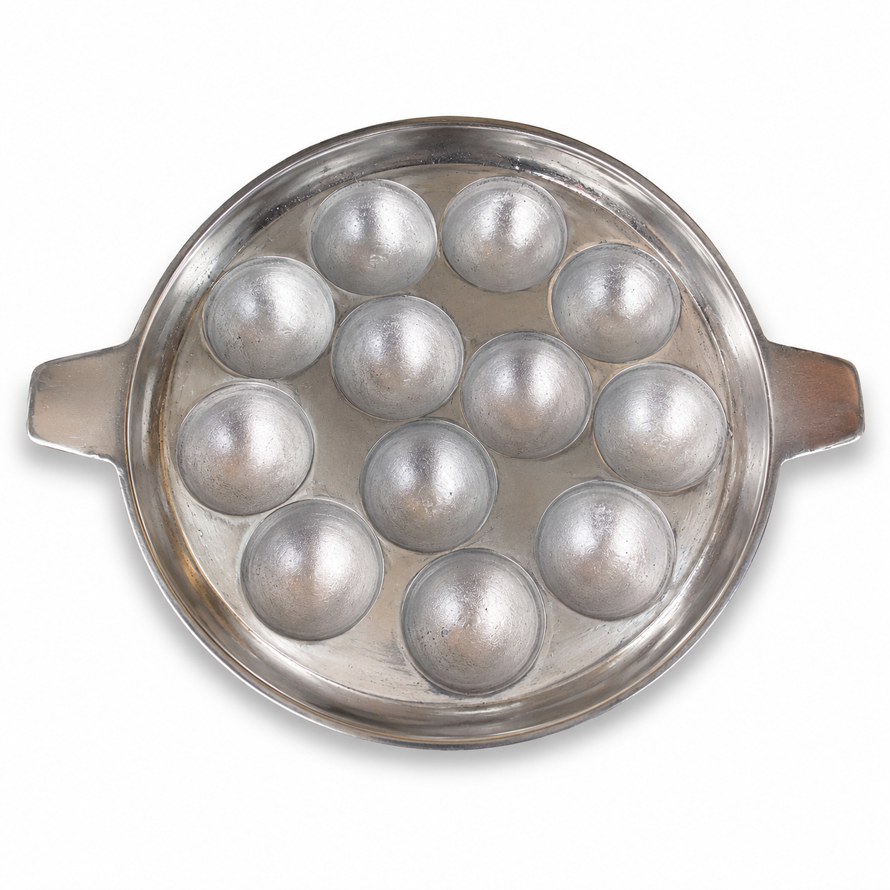 Anketras 12 Pit Indolium Paniyaram Pan | Premium Aluminium Kuzhi Paniyaram Maker | Thick Appam & Appe Pan | Even Heat Distribution | Gas Stove Compatible | Traditional South Indian Cookware